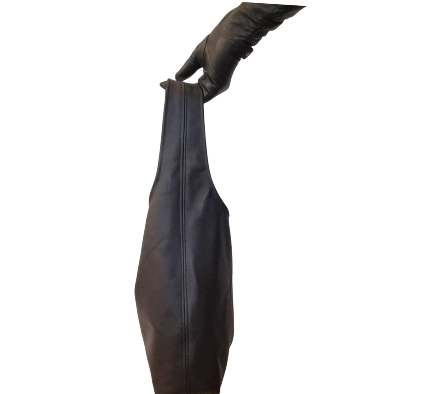 Enkel skinnveske